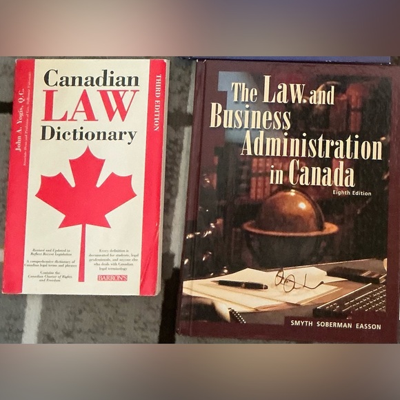 Other - Canadian Law Dictionary and The Law and Business Administration in Canada